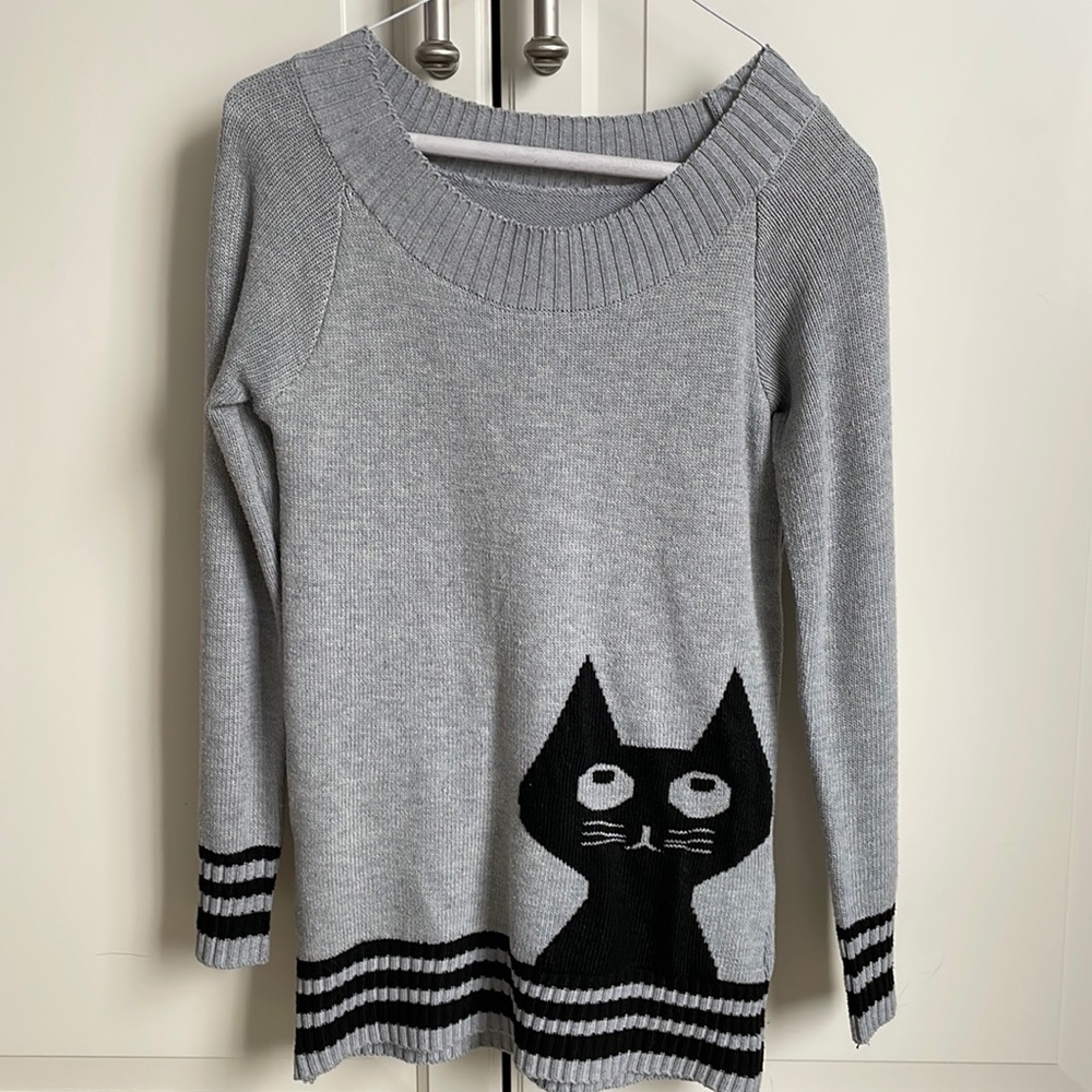 Vintage cat sweater